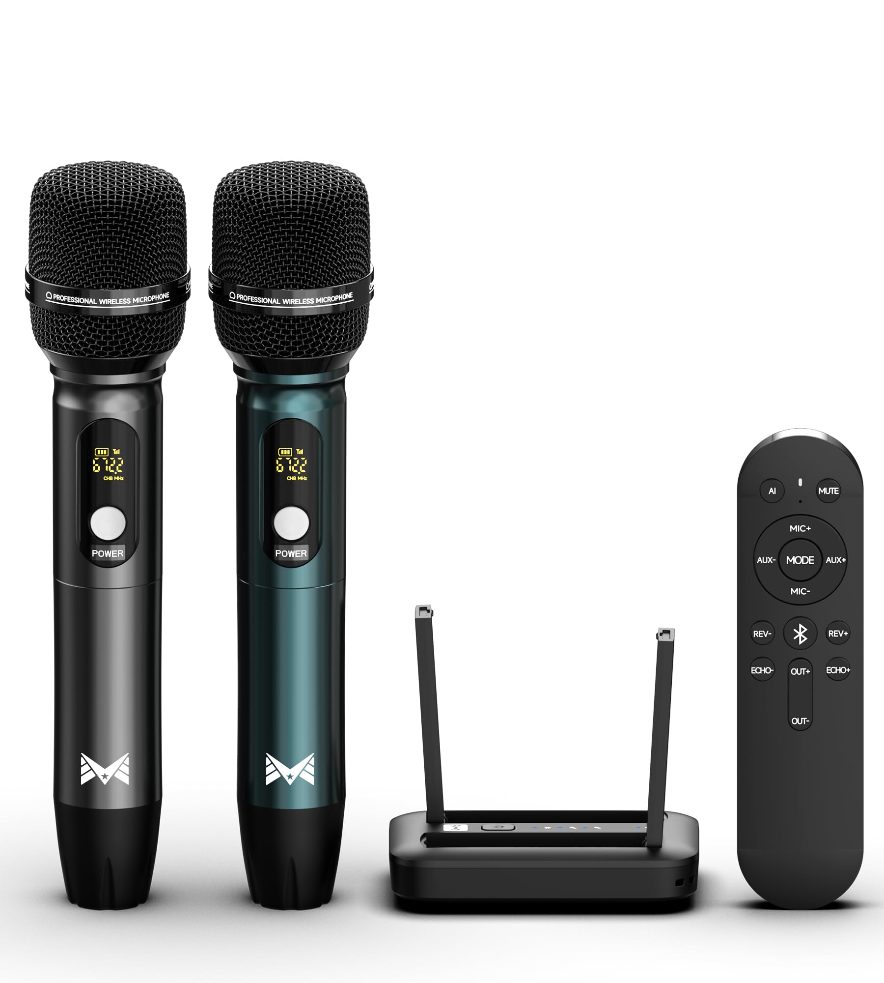 Amazon.com: Wireless Microphones, Dual Handheld Mic System for Amazon.com: Wireless Microphones, Dual Handheld Mic System for